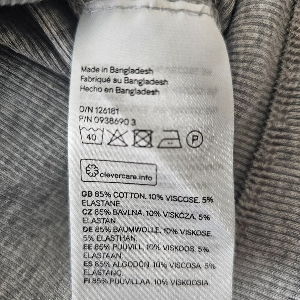 H&M Grey Ribbed Square Neck Top - Picture 5 of 5